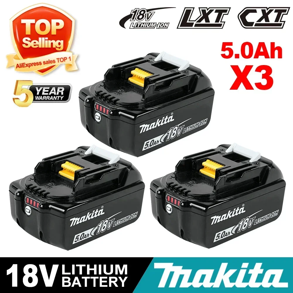 

Original Makita 18V tools Battery NEW 6Ah/5Ah for 18v drill Replacement Batteries BL1830B BL1850B BL1860B BL1815 BL1830 BL1840