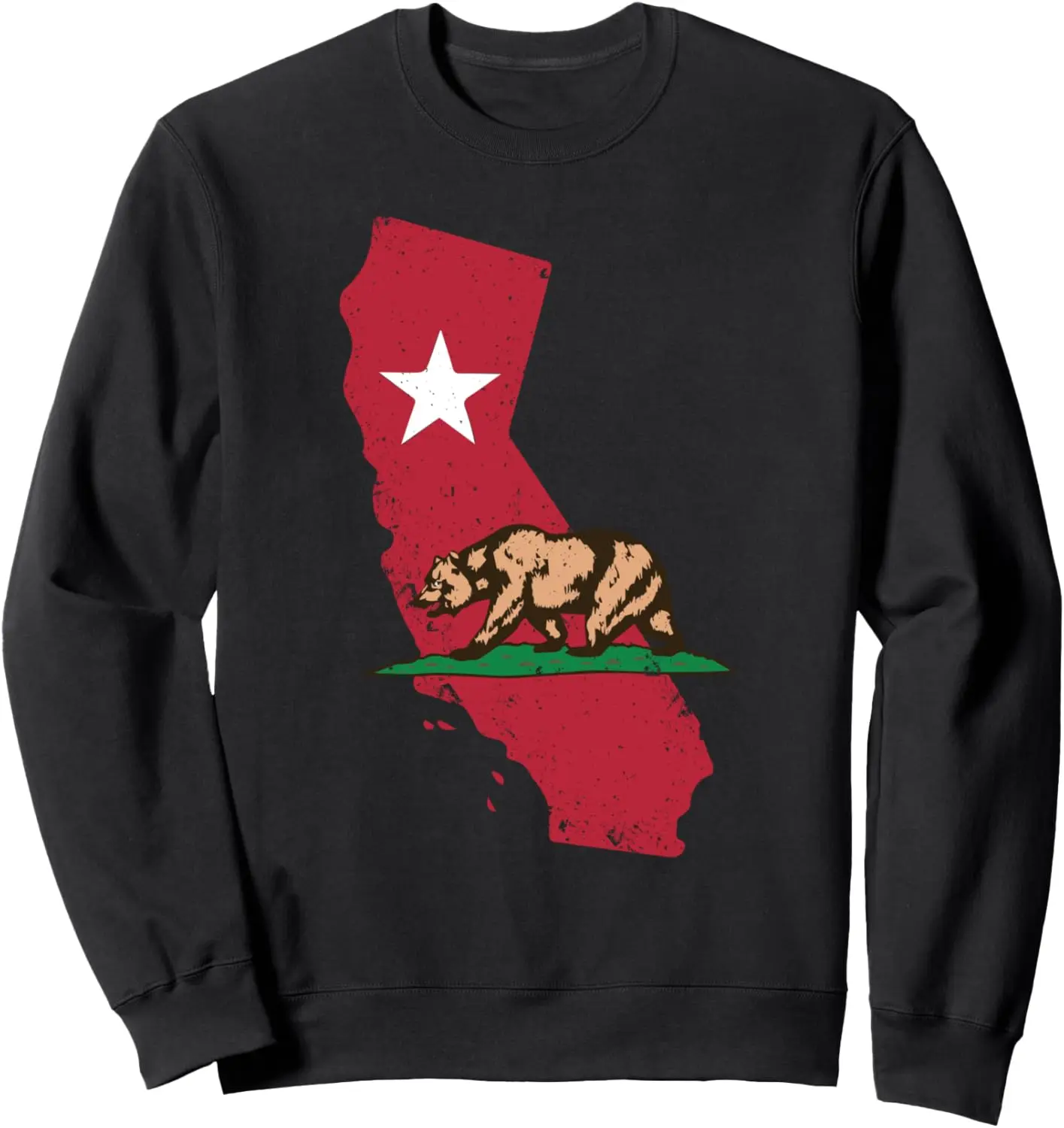 Retro Vintage California Bear Distressed Souvenir Gift Sweatshirt