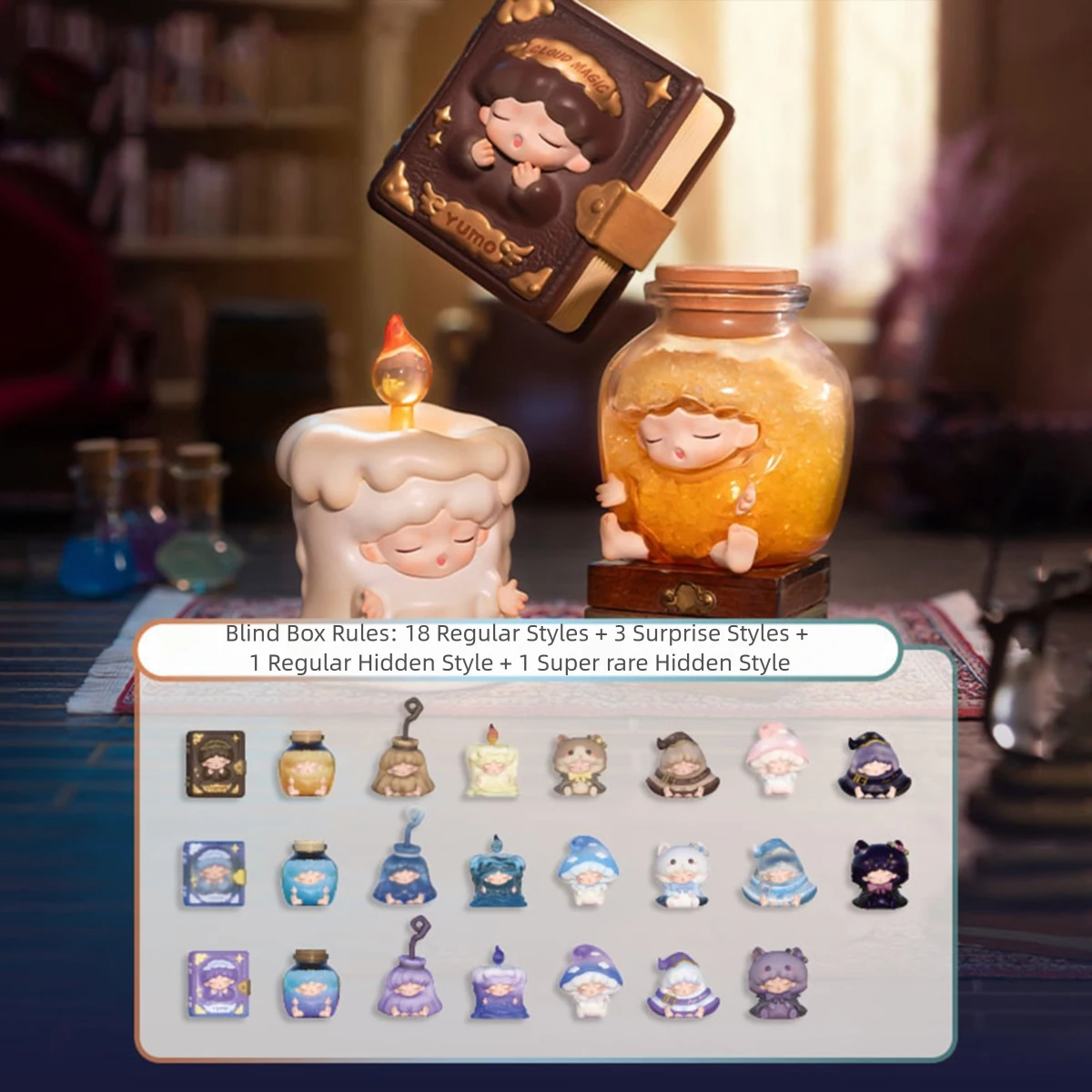 HIPLAY JOTOYS YUMO Magic Manual Mini Series Set Box Blind Box Figure