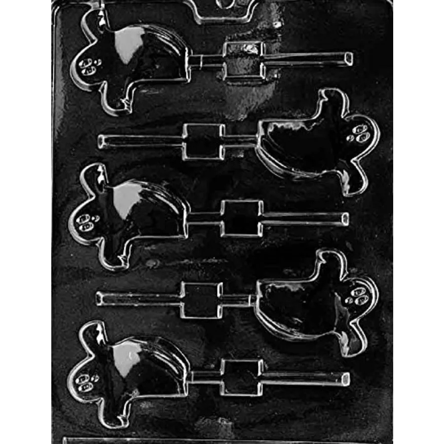 

H064 Жуткие призраки Хэллоуин Леденец Шоколадные конфеты Форма для мыла с эксклюзивными инструкциями по формованке