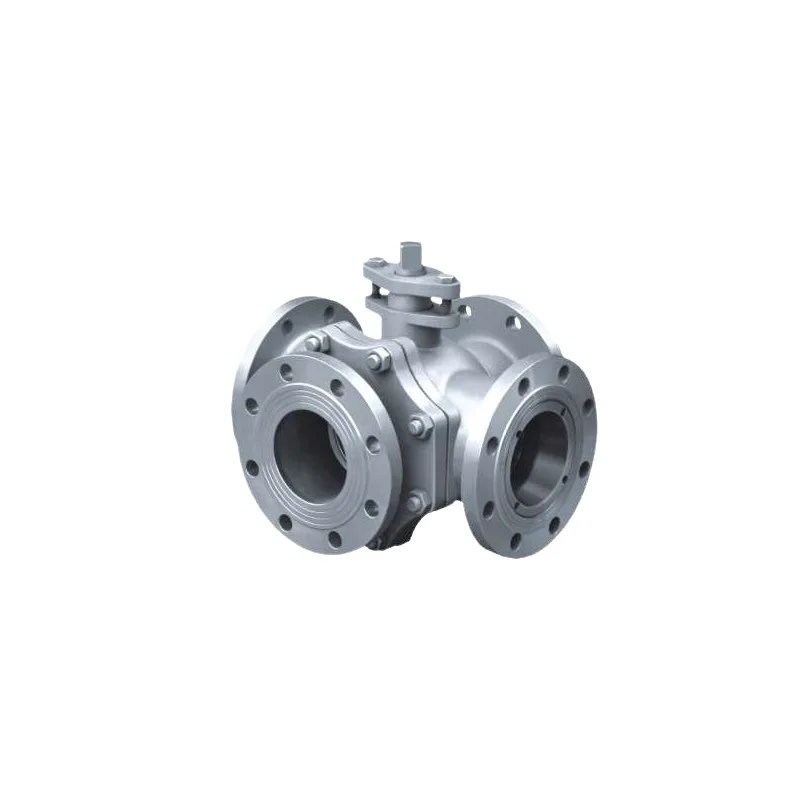 High Quality  Flange High Pressure Resistant Ball Valve Q46F Stainless Steel Four-way Ball Valve
