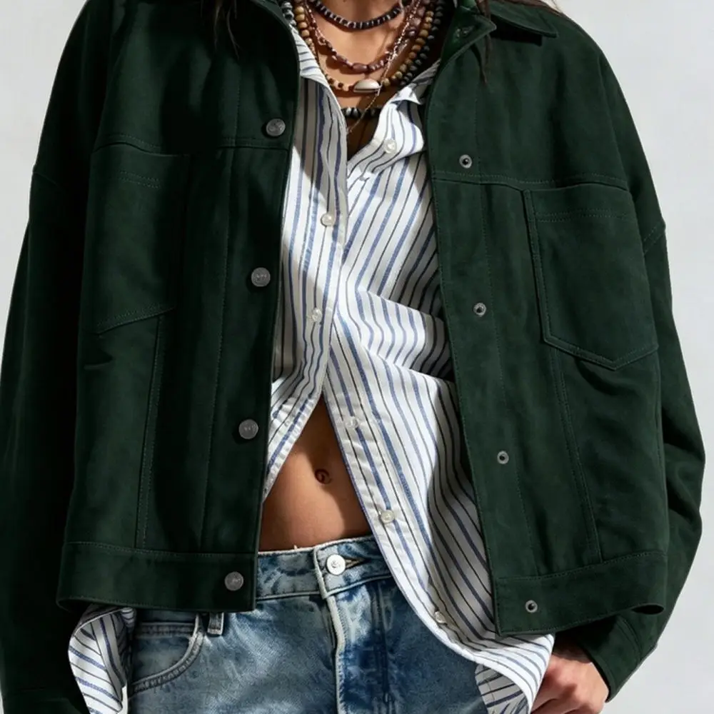 Womens Elegant Windbreaker Autumn Winter Casual Trench Coat Long Sleeve Lapel Jacket Professional Slim Fit Basic Outerwear