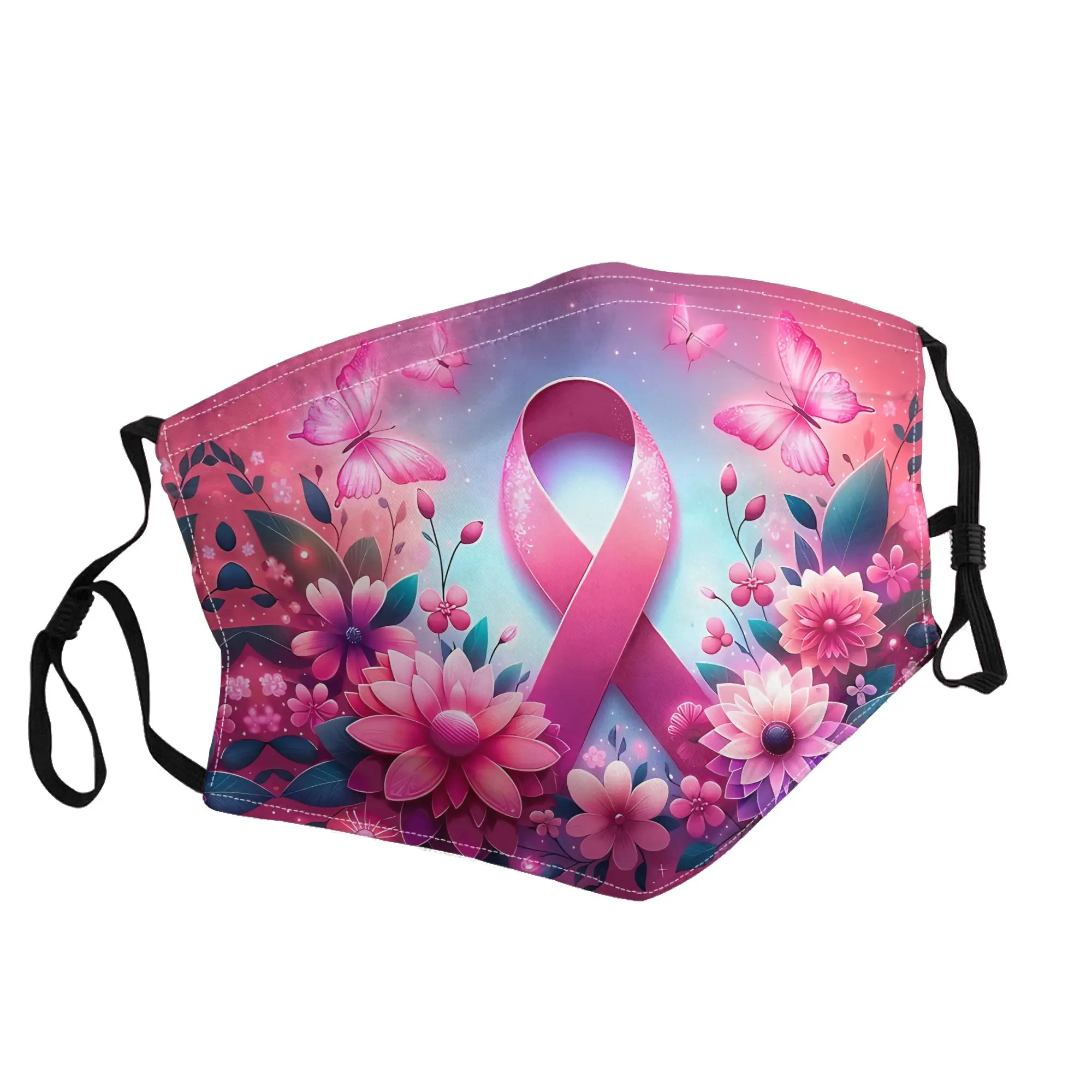 

Pink Ribbon Sports Prevention of Breast Cancer Mask Unisex Outdoor Fashion Printed