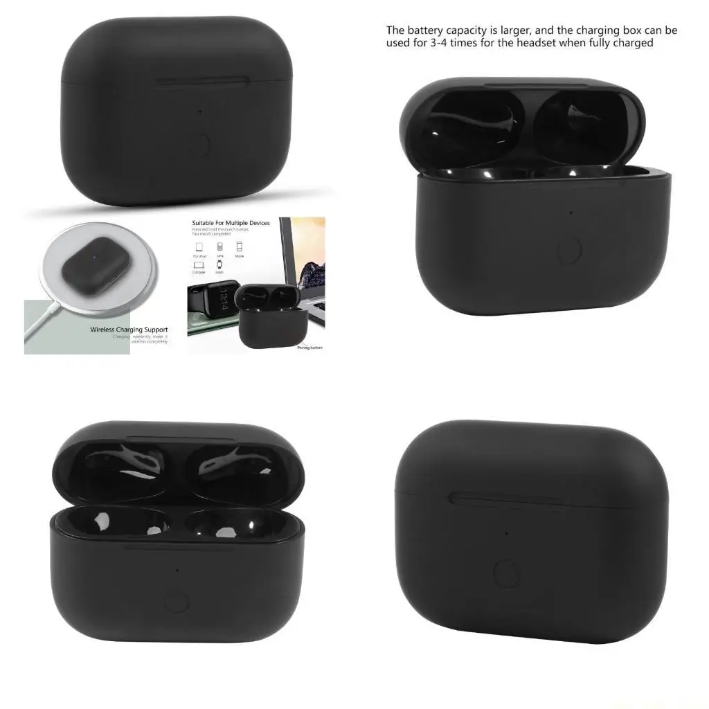 

F62C 1 шт.. Чехол для беспроводной зарядки для наушников BT, аккумулятор 660 мАч