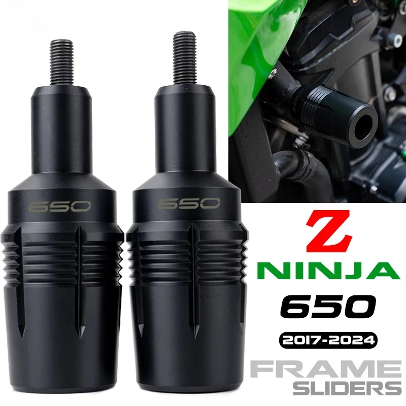 

For Kawasaki Z650 Z 650 Z650RS Ninja650 2017-2024 2023 Motorcycle Accessories Frame Sliders Falling Protection Crash Protectors