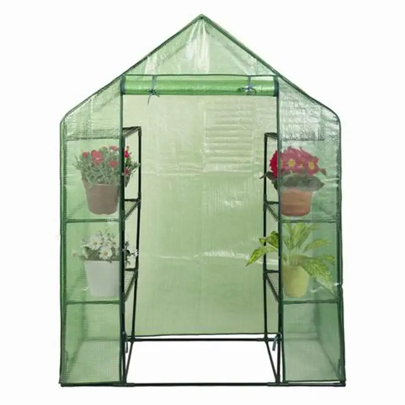 

Portable 4 Tier Walk-in Plant Greenhouse with 8 Shelves