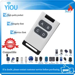 YIOU 433MHz compatible universal RF  DOORHAN rolling code roll gate remote controlMITTO2 MITTO4 (old version) . BENINCA TO GO WV