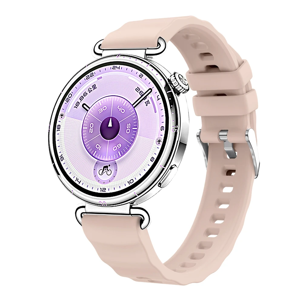 18 مللي متر مشبك فضي حزام سيليكون مناسب لساعة هواوي GT 6 Pro/5 Pro 42 مللي متر حزام بديل لساعة GT 5/4 41 مللي متر