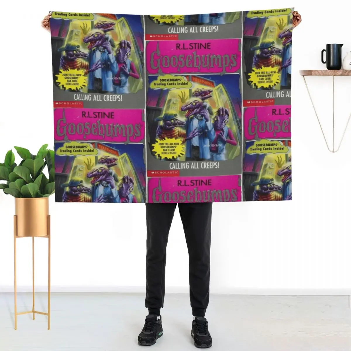 

Goosebumps Throw Blanket Faux Fur Soft Warm Blanket for Bed