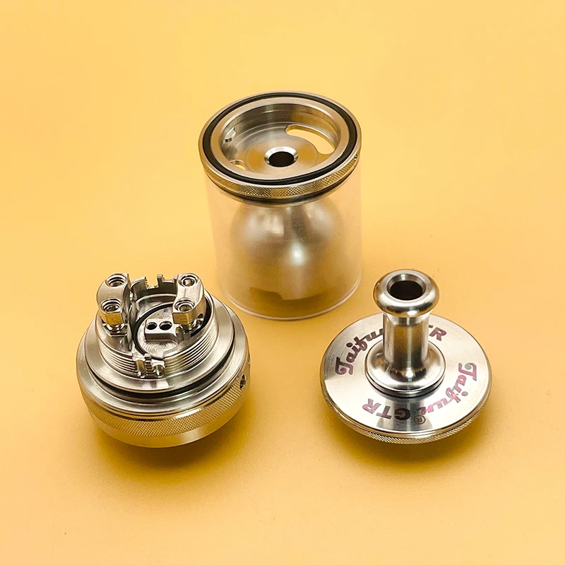 DSX Taifun GTR RTA Atomizer 23mm 4ml 316ss+PCTG Material Single Coil Adjustable Airflow Rebuildable Vape Tank Accessories.