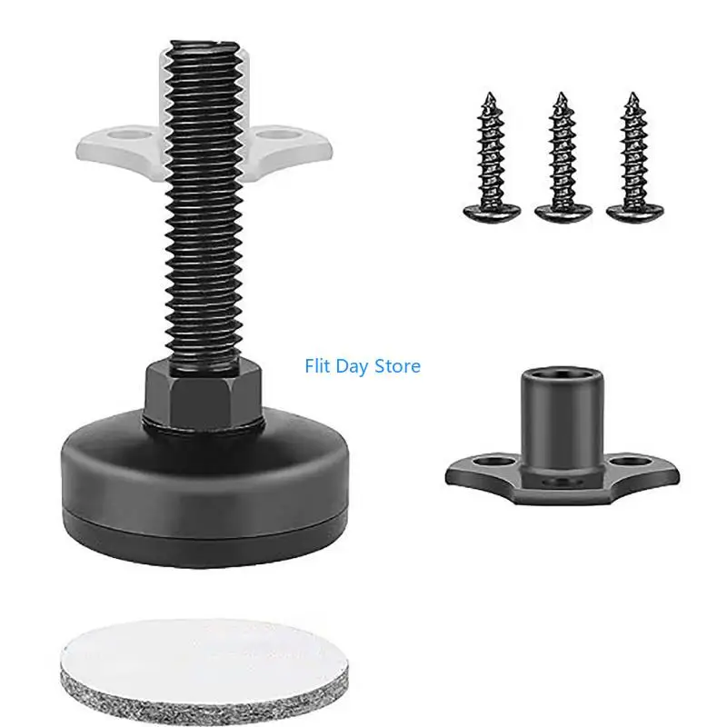 F92C Practical Base Workbenches Leveling Feet 3/8Inch Thread 4Pieces Pack