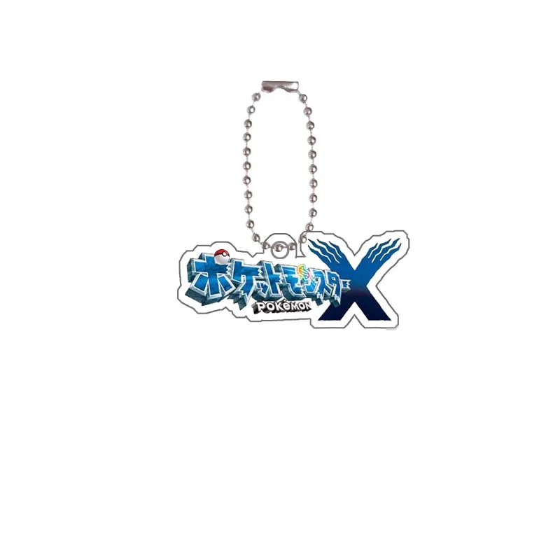 พวงกุญแจอะคริลิคสำหรับโลโก้โปเกมอน PTCG ทำเอง พวงกุญแจอะคริลิคแบบสร้างสรรค์ ไอคอนตกแต่งกระเป๋า จี้อะนิเมะ