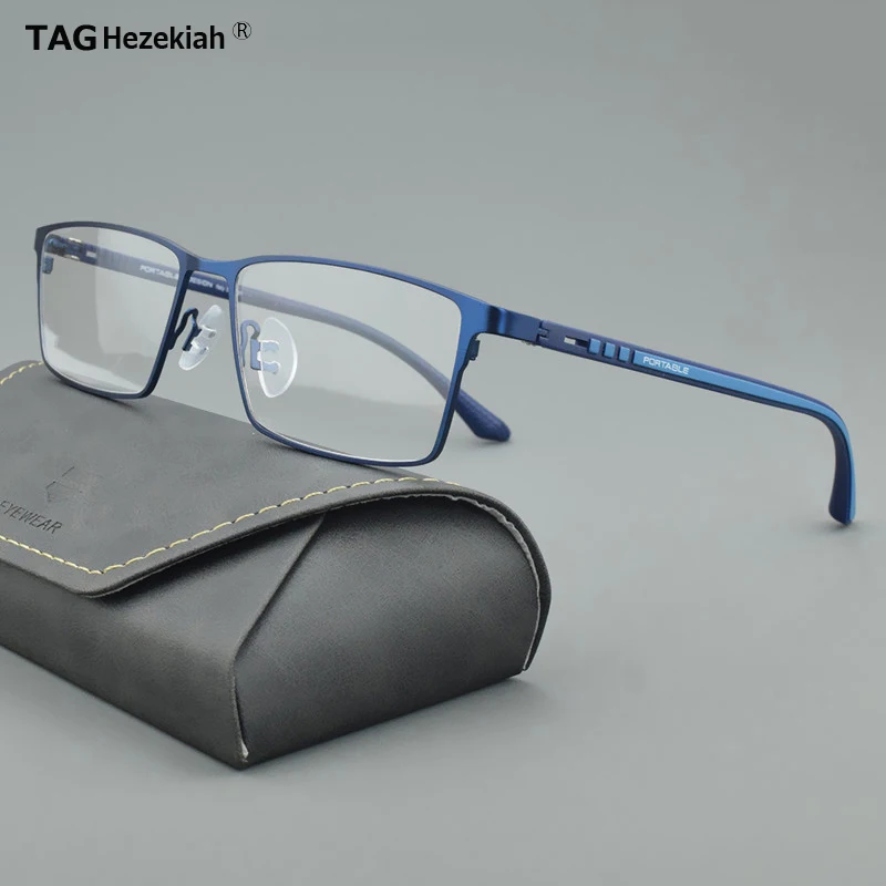 Titanium Alloy Glasses Frames Men P9386 Eyewear Optical Prescription Glasses Frame Eyeglasses square Myopia Retro TR90 spectacle