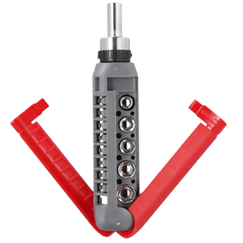 

【Hot Cake】Multifunction Hand Tool Spiral Ratchet Screwdriver With Tip Kit Auto Repair Multi Angle Ratchet Screwdriver Hand Tools