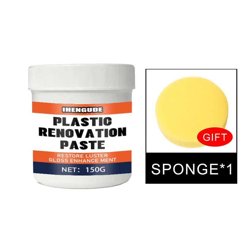Car Plastic Polish Wax, Plastic Renewal Cream,Can Repair Car Interiors,Tires,and Exterior Plastic Parts Renovation,Repair Effect - view 6