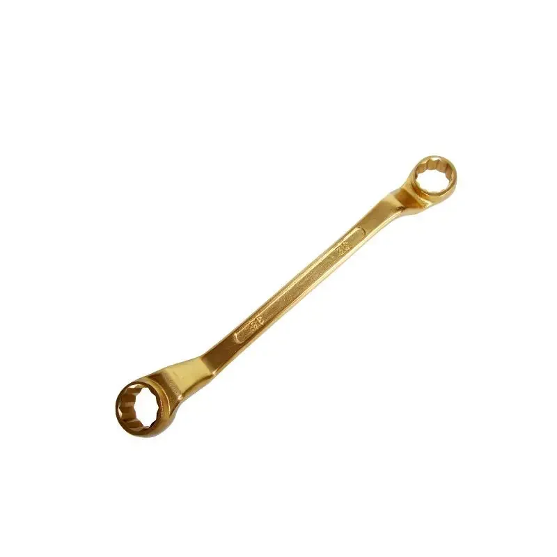 Explosion Proof Double End Box Wrench, Aluminum Bronze Double End Box Wrench, 5.5 * 7~30 * 32mm, Safe And Spark Free