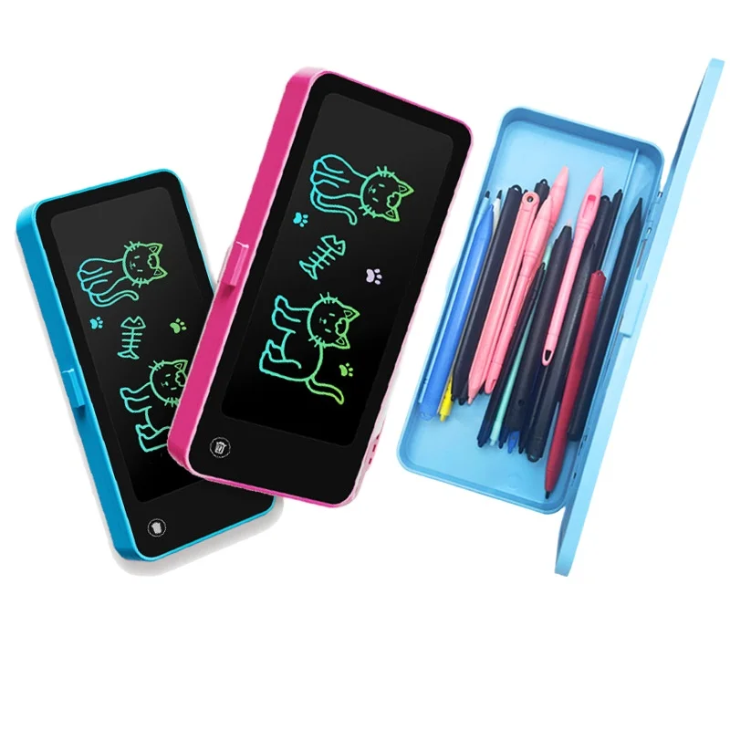 

Portable Writing Case with Integrated Handwritten Board Erasable Arithmetic Electronic Board Storage Box Students