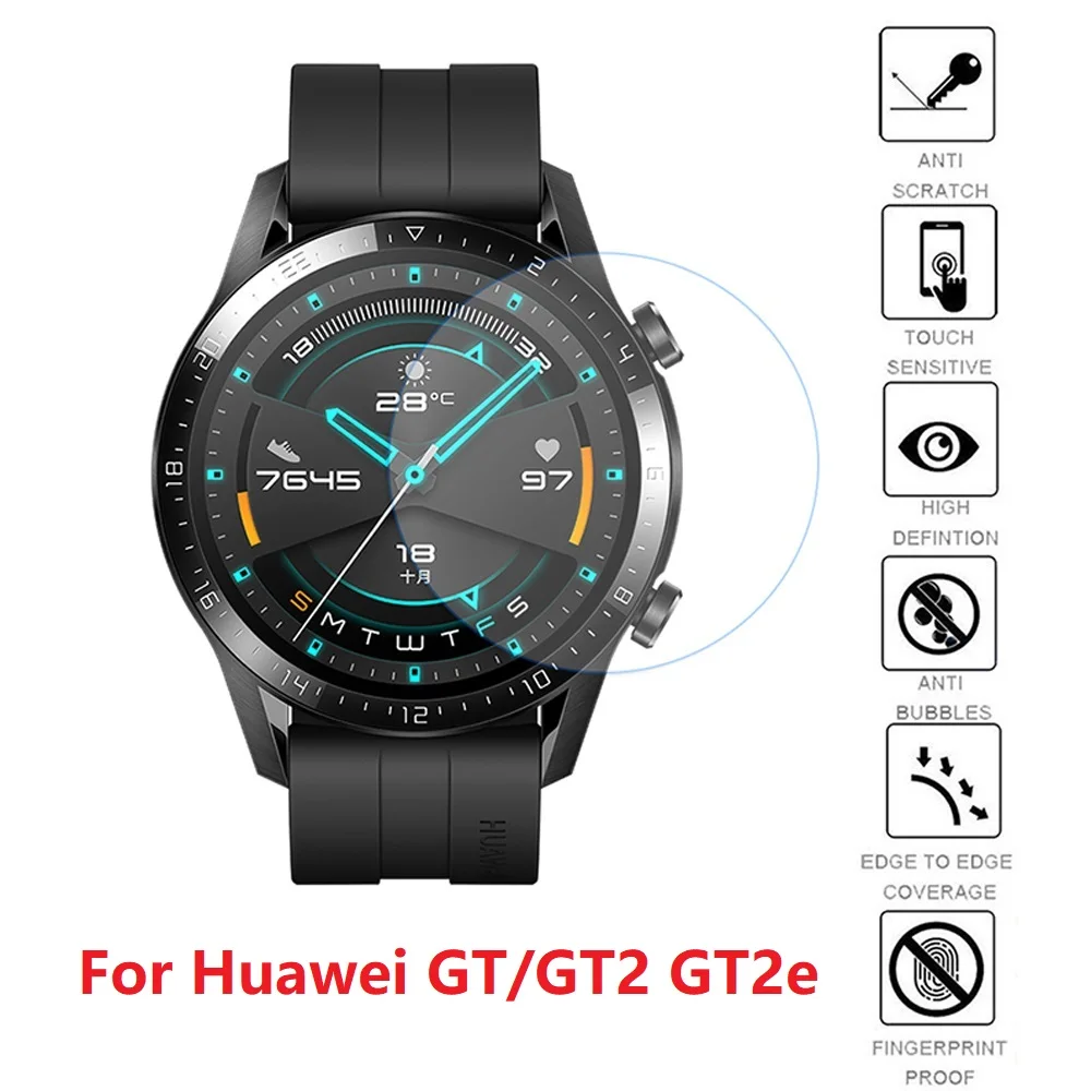 Закаленное стекло премиум-класса для смарт-часов Huawei Gt GT2 2e 46 мм, Защита экрана для смарт-часов, Взрывозащищенная пленка, аксессуары без коробки