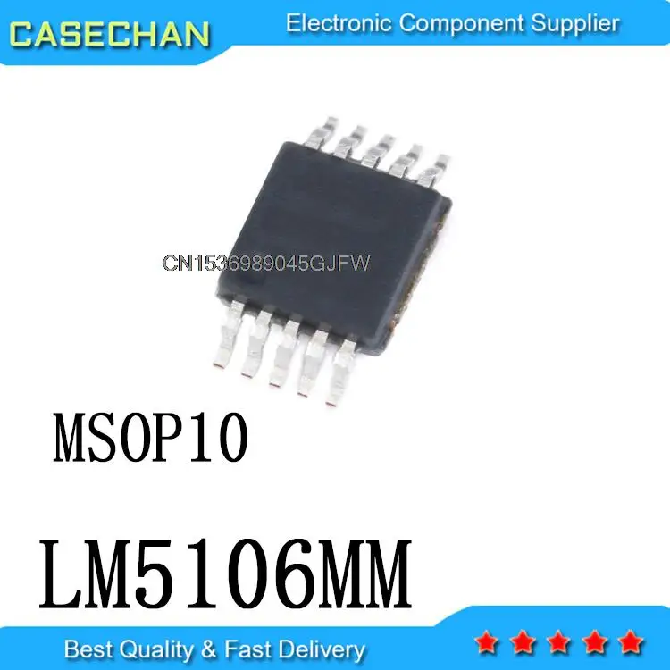 10PCS New and Original LM5106MMX LM5106 5106 MSOP10 LM5106MM