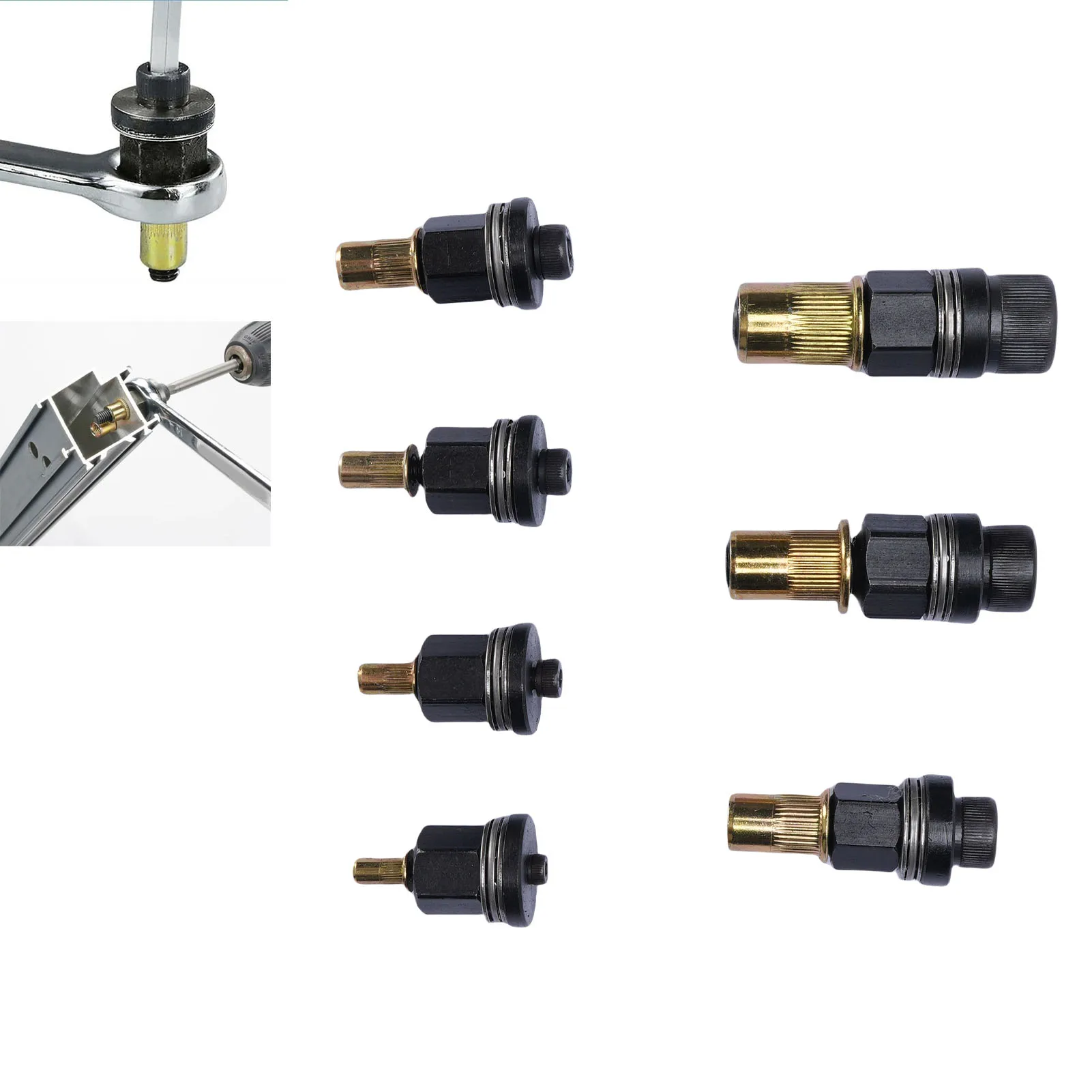 Manual Rivet Nut Tool Set M12 M10 M8 M6 M5 M4 M3 Multifunctional Hand Rivet Nut Tool Kit for Furniture