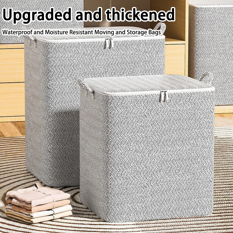 

30L Home Moving Storage Box, Japanese Large Capacity, Clothes Quilt Storage, Waterproof, Dustproof, Moisture Resistant