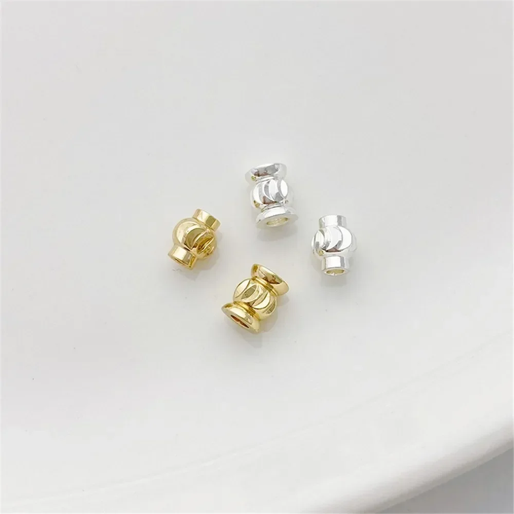 14k lote de ouro flor sarja lanterna balde grânulo partição grânulo solto artesanal diy pulseira colar orelha jóias acessórios