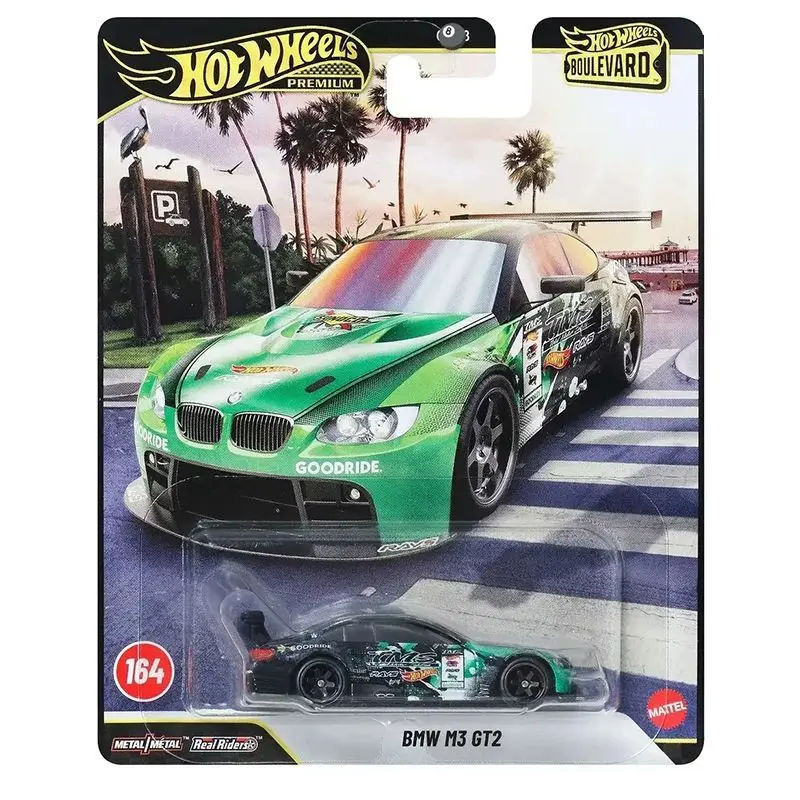 Hot Wheels Premium Series Boulevard GJT68 BMW M3 GT2 Lamborghini Revuelto Ford F1 Vehicle Diecast Car Model Collection Toy Gift