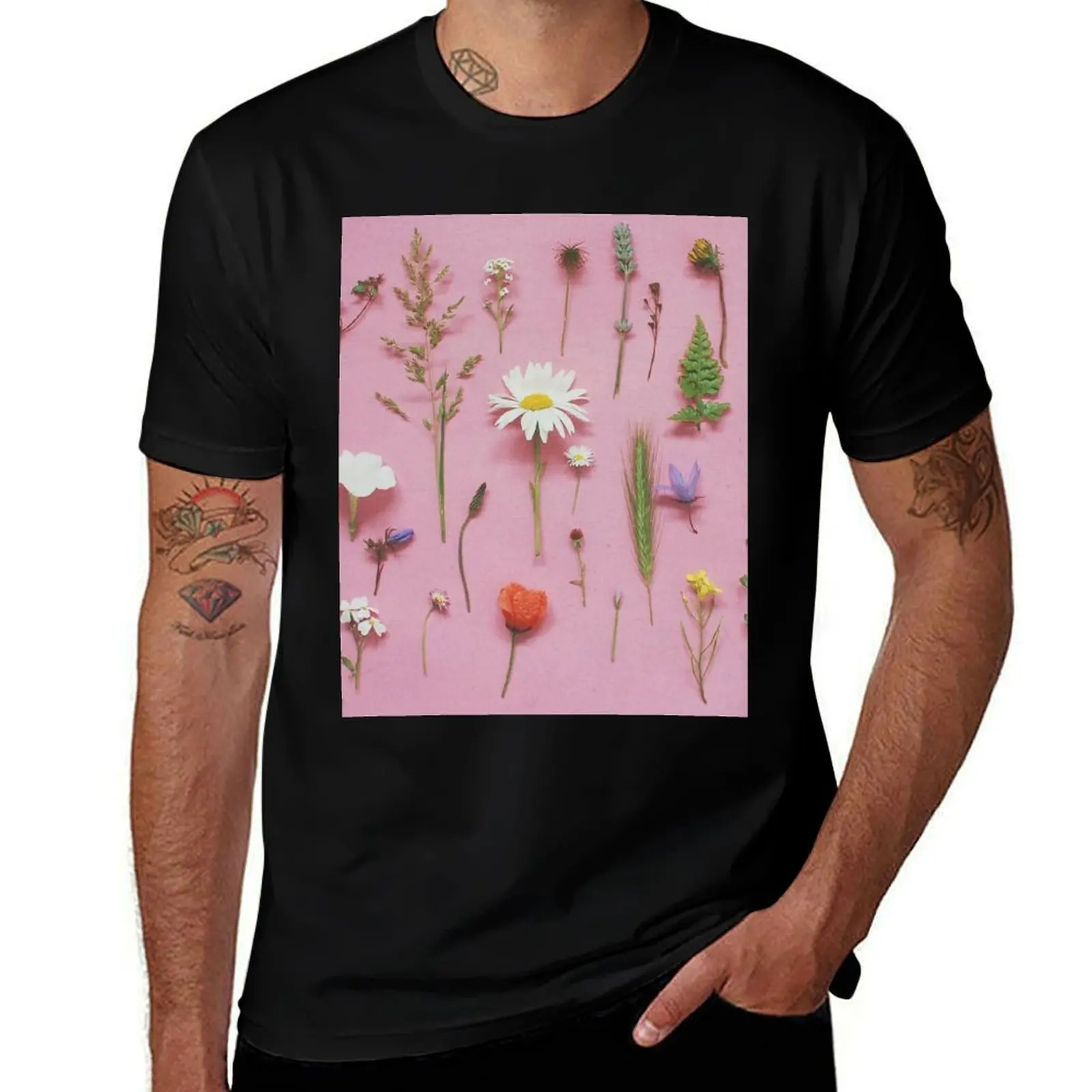 

Wild Flowers T-Shirt shirts graphic tees oversized t shirt custom shirt summer clothes mens graphic t-shirts anime