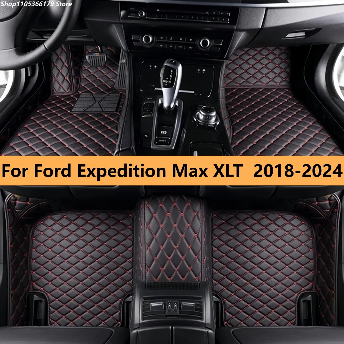 

Car Floor Mat For Ford Expedition Max XLT 2018 2019 2020 2021 2022 2023 2024 Auto Leather Carpet Pads Vehicle Foot Mat Rugs
