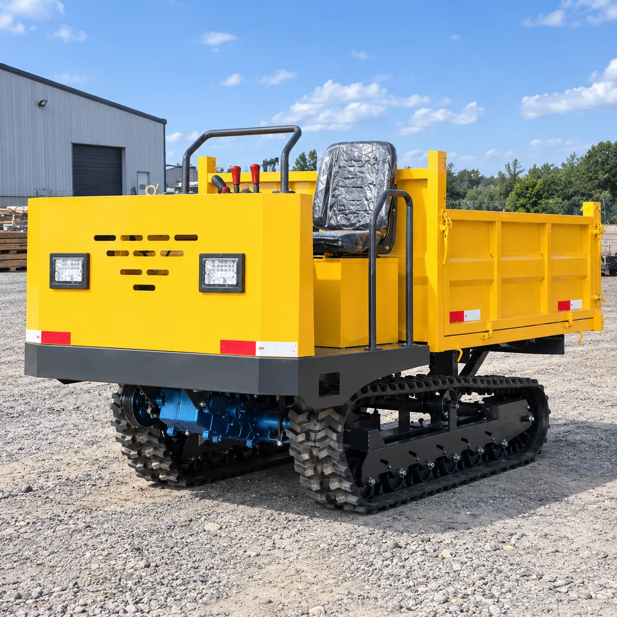 Customized Diesel Engine 2 Ton Tracked Dumper Crawler Transporter Self Unloading Hydraulic Heavy Duty Machine CE EPA