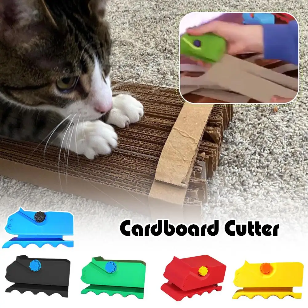 Cardboard Cutting Machine Homemade CAT SCRATCHER Cartoon 3D Printing Cardboard Strip Stripper Plastic New Handicraft DIY Tools