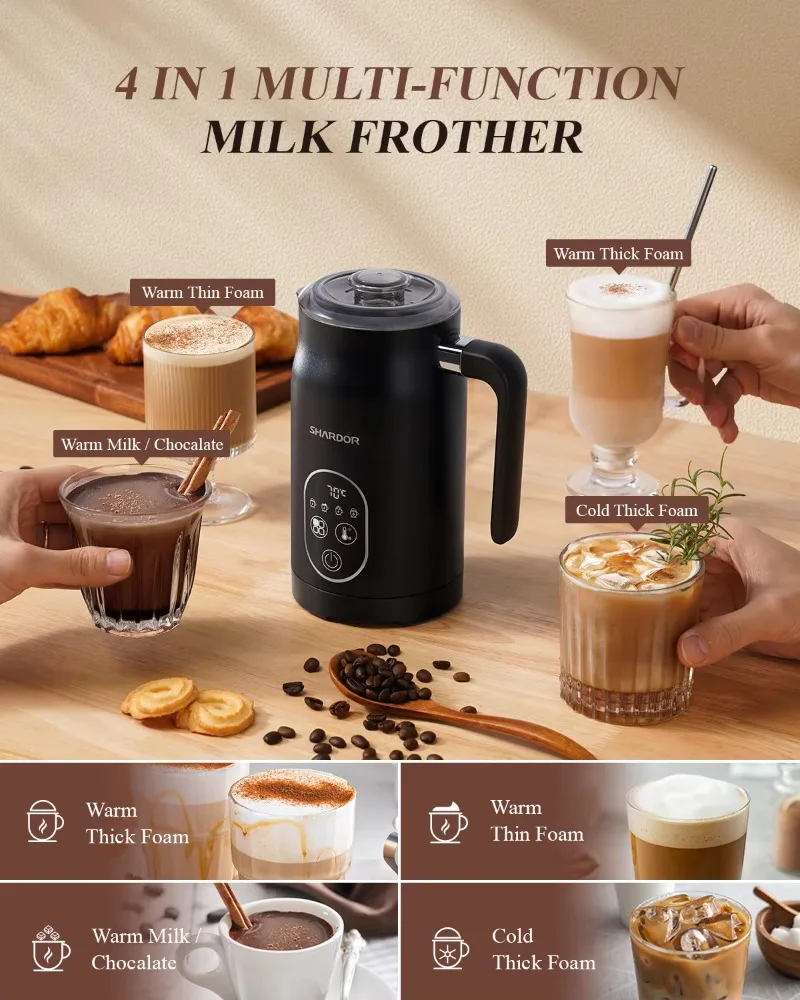 Automatic milk steamer with new foam density function