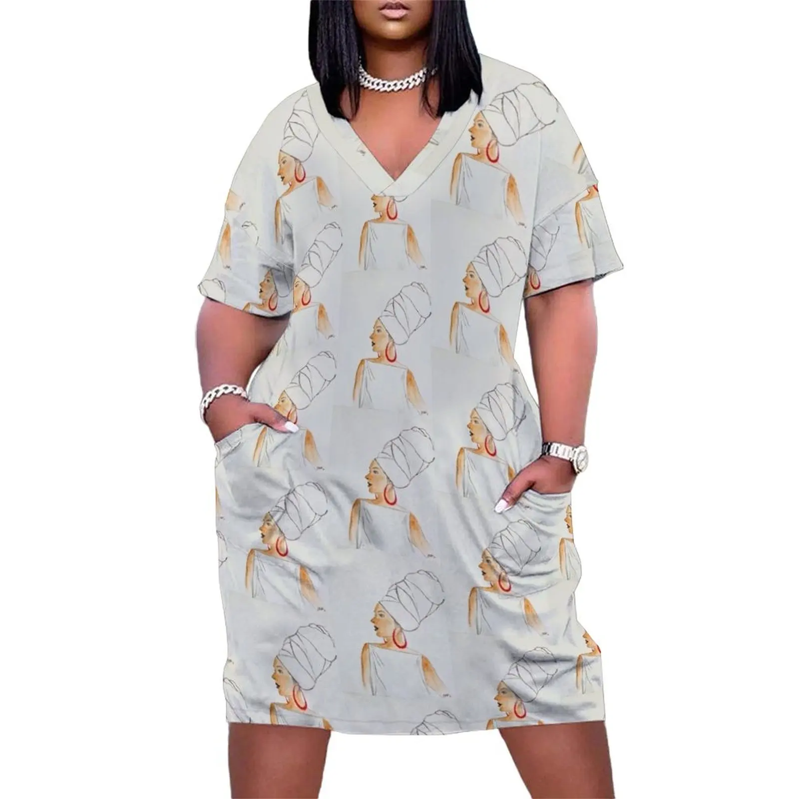 

Renaissance Woman Loose Pocket Dress Womens dresses luxury dress