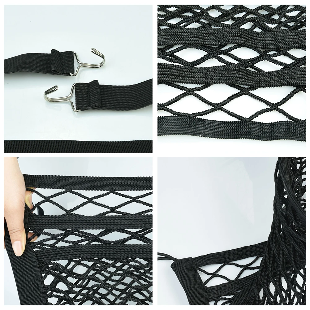 

Car Net Pocket 30x25cm Large Capacity Hanging Pouch Between Seats Car Seat Storage Net Auto Storage Bag Trunk ganizer