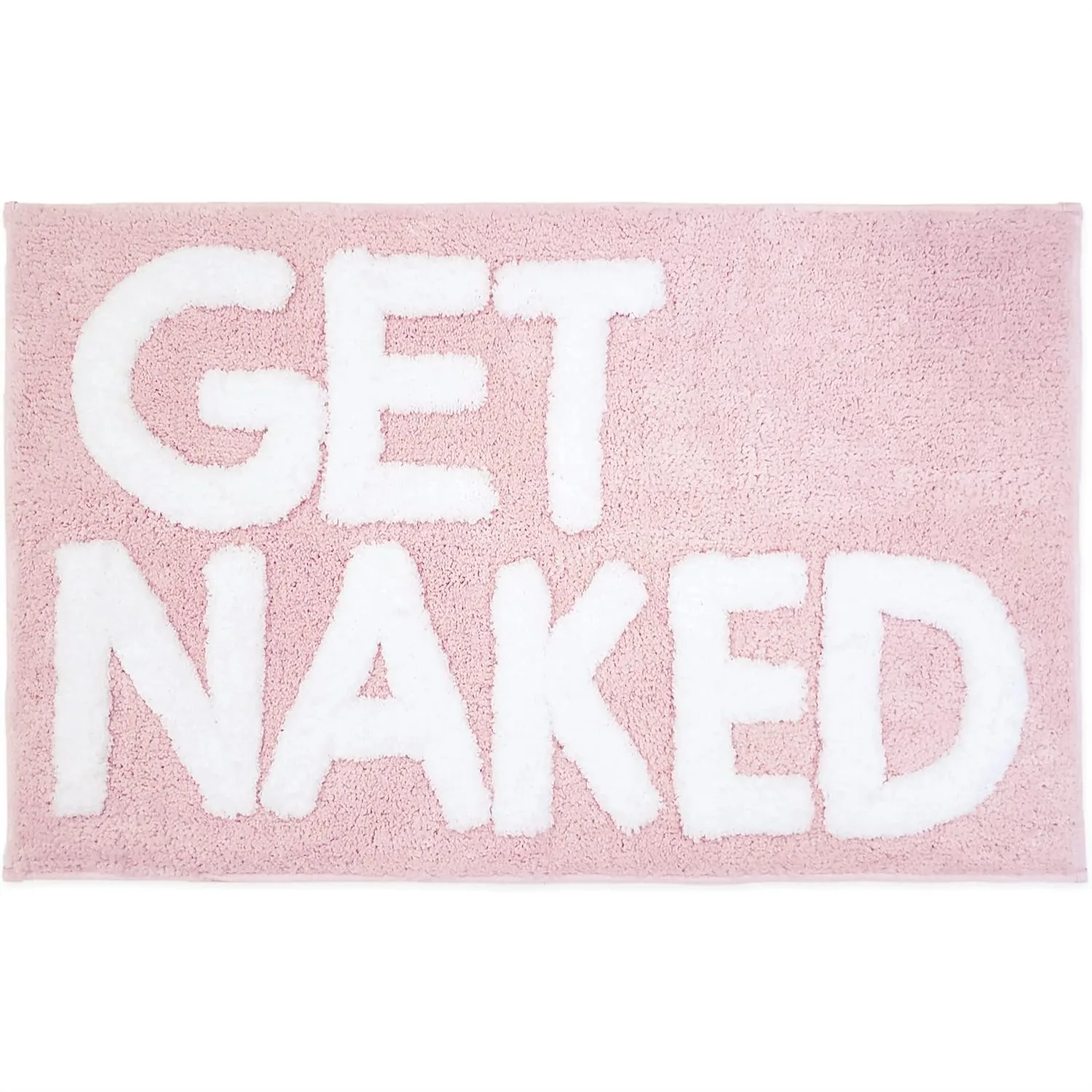 

Bath Mat Pink Blush 31"x20" Non Slip Ultra Absorbent Quick Drying Machine Washable