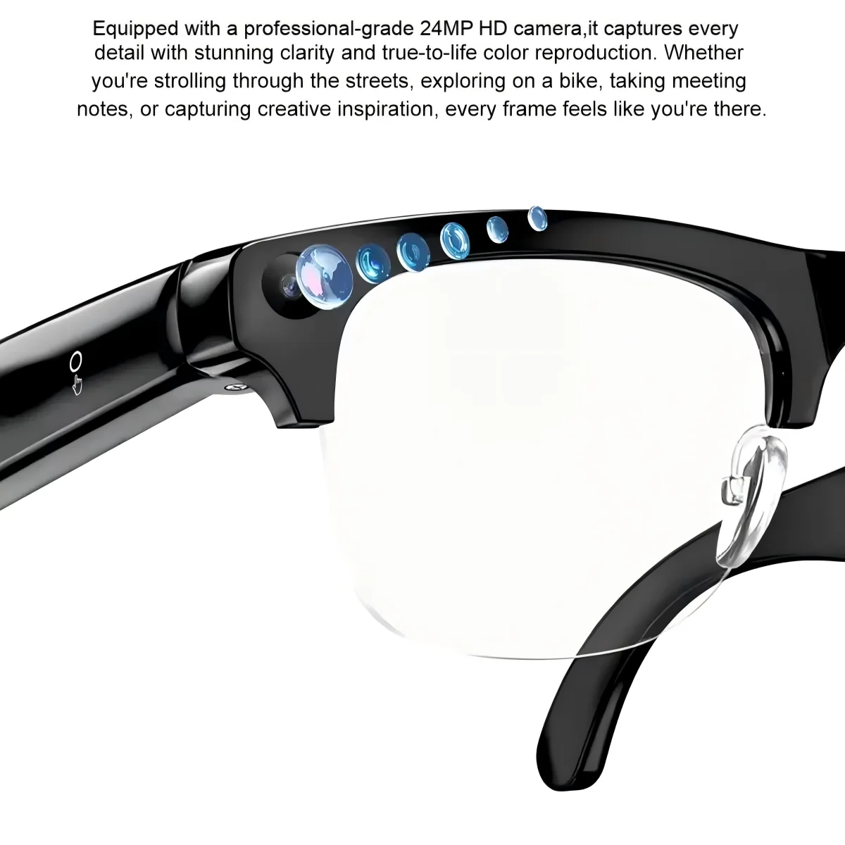 Lenovo Smart AI Glasses 2400W HD Camera 8K Shooting Image Video Voice Call Translation Bluetooth AI Motorcycle Glasses 2027 New