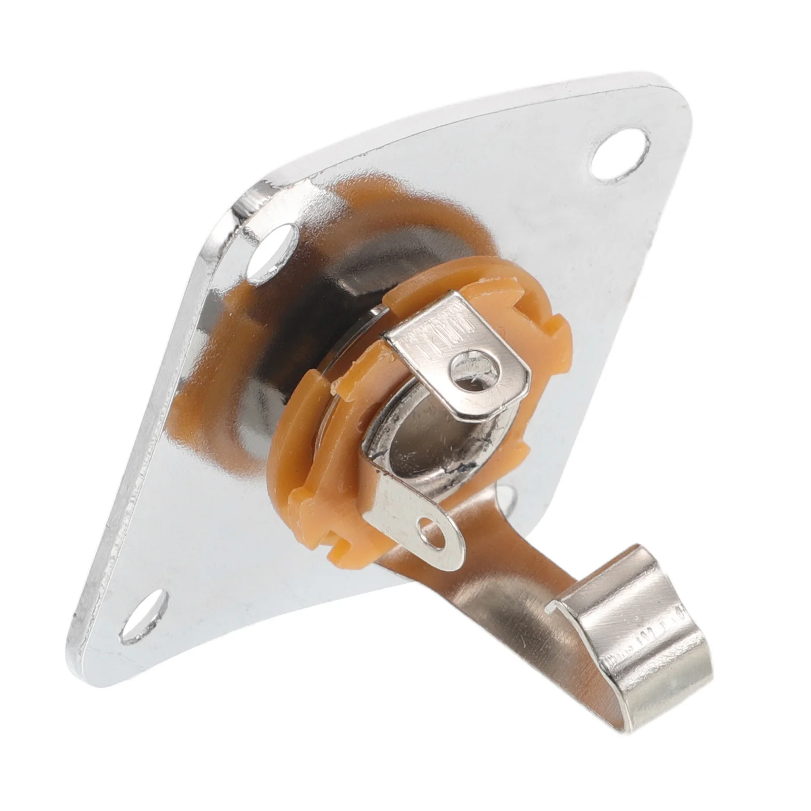 

Square Guitar Jack Plate Black Rectangular Metal Output Jack Socket For Electric Bass Guitar Mono Audio Connector Replacement