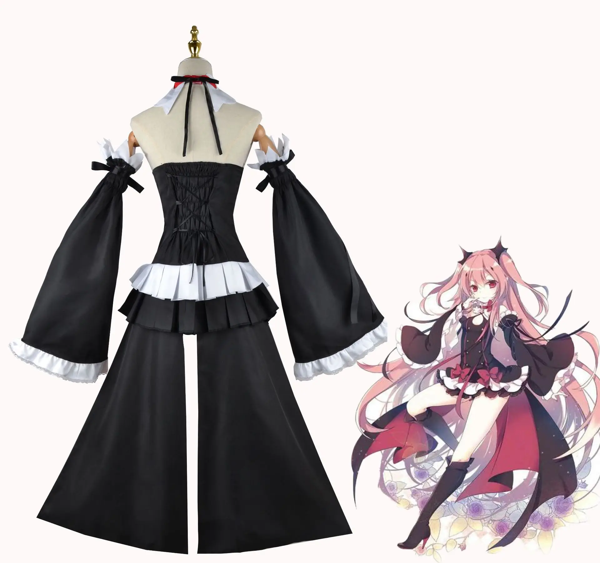 Seraph Of The End Owari no Seraph Krul Tepes Cosplay Costumes Uniform  Anime Witch Vampire Halloween Outfits Clothes For Adult