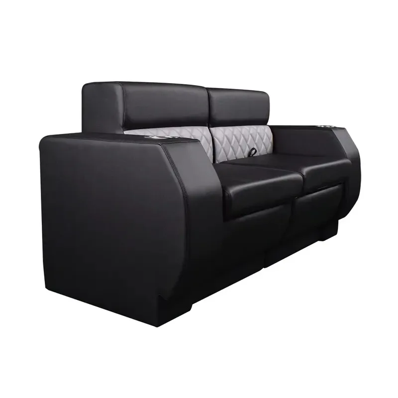 Marine luxury luxury comfortable pontoon furniture sofa pontoon boat sofa with cup holder