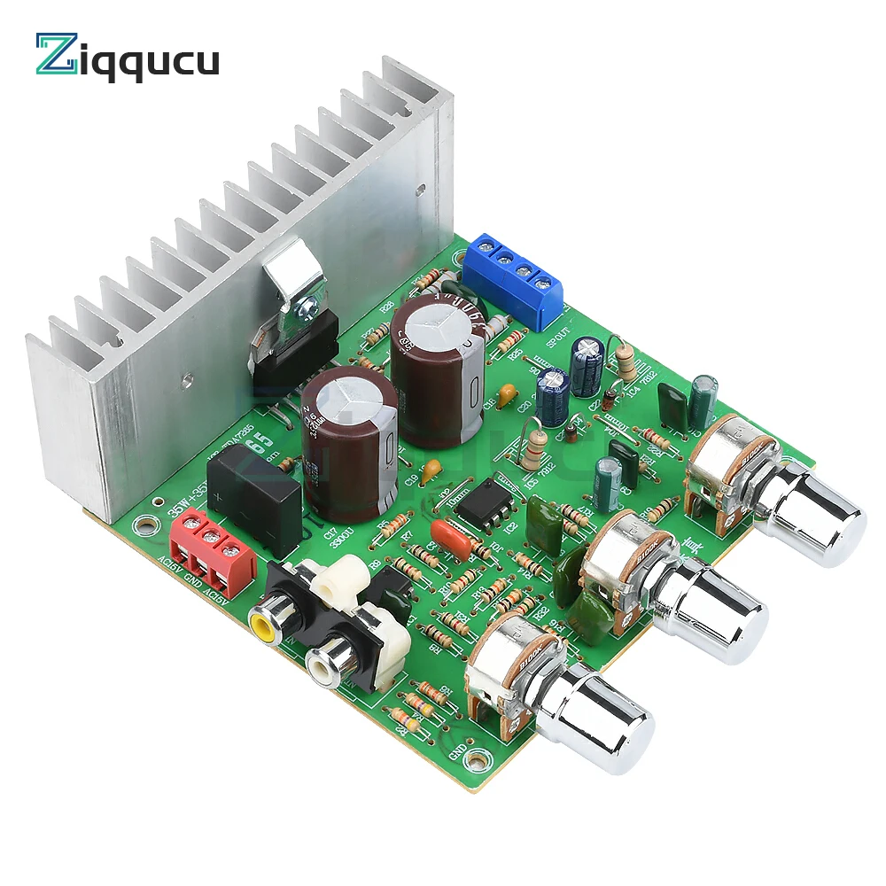 

TDA7265 2.0 Channel 40W+40W High Fidelity HiFi Amplifier Board AC 12-15V Dual Channel Amp 4558 Preamplifier Amplifier Module