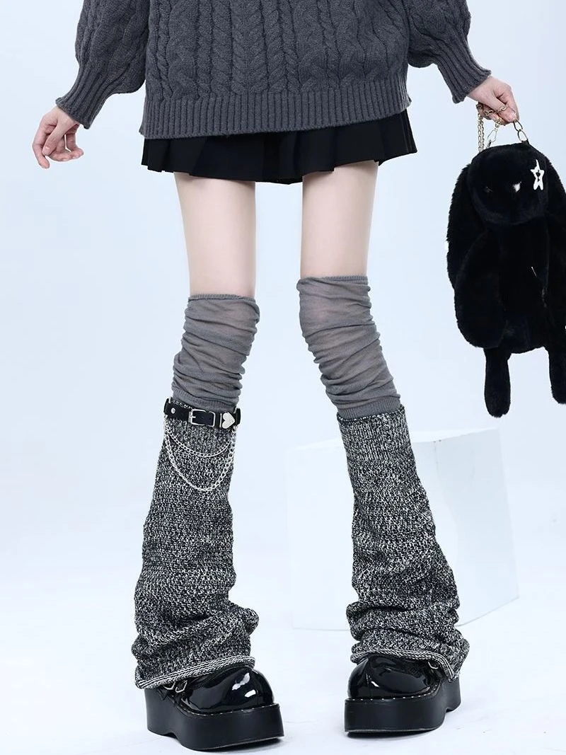 

Women's Harajuku Punk Y2K Leg Warmers Subculture Retro Fashion Socks Spicy Girls Leg Warmers Cover