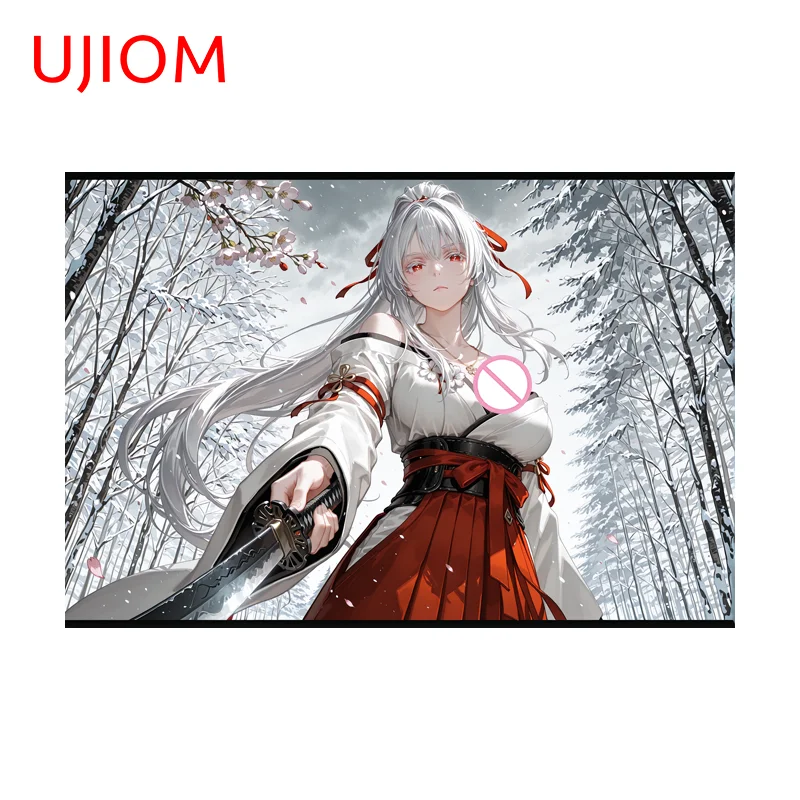 UJIOM Hiyuki Waifu Wall Sticker Wuthering Waves Scratch Proof Graphic Decal Veneer Mural Home High Quality Adhesive Wallpaper