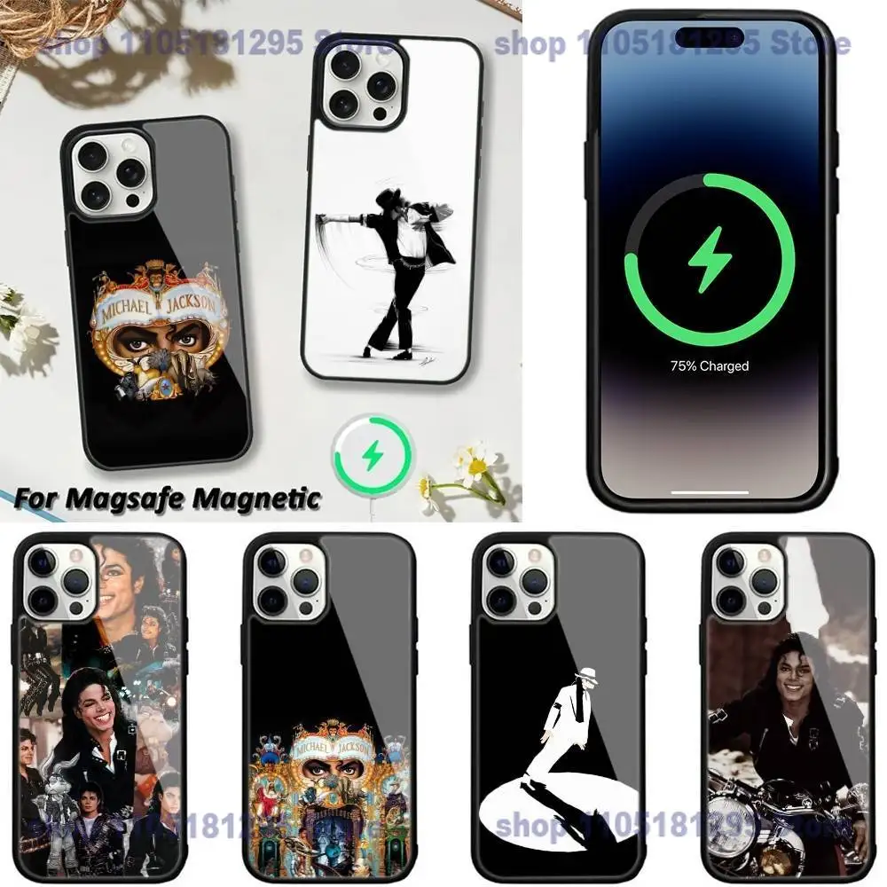 

Singer M-Michael J-Jackson Phone Case For iPhone 17,16,15,14,13,12,11,Plus,Pro,Max,Mini Magsafe Magnetic Wireless Charging