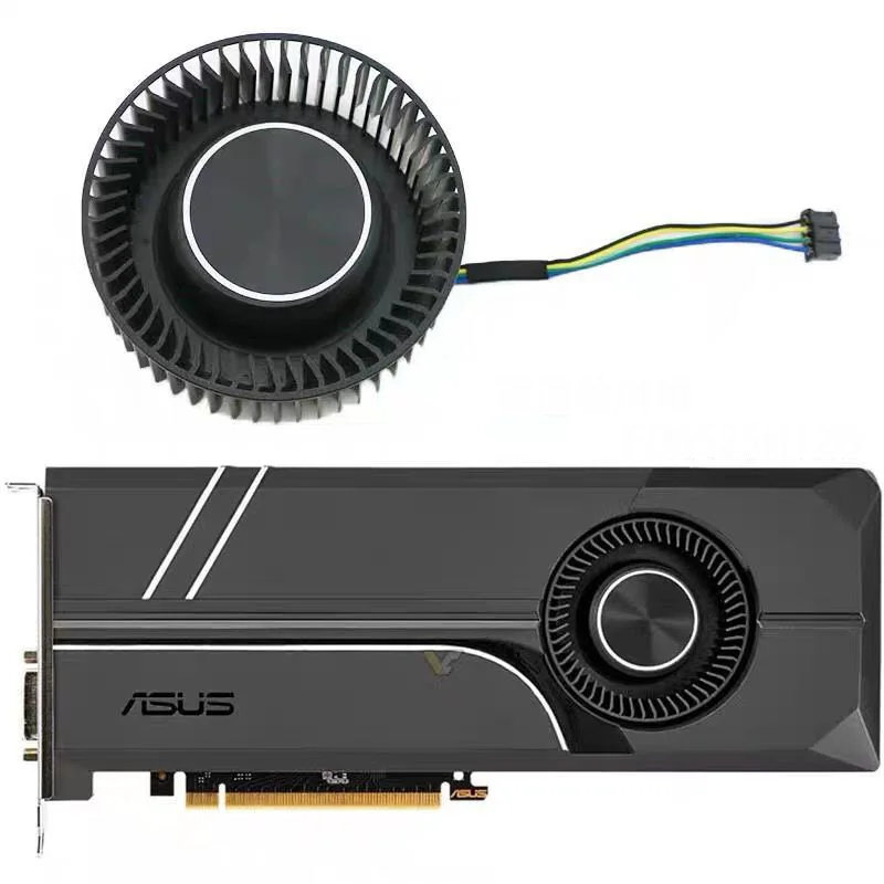 

FD6525H12D Dc 12V 1.30A 4PIN 66Mm Voor Asus Openbare Versie GTX1070 1070Ti 1080 1080 Ti Videokaart Turbo fan