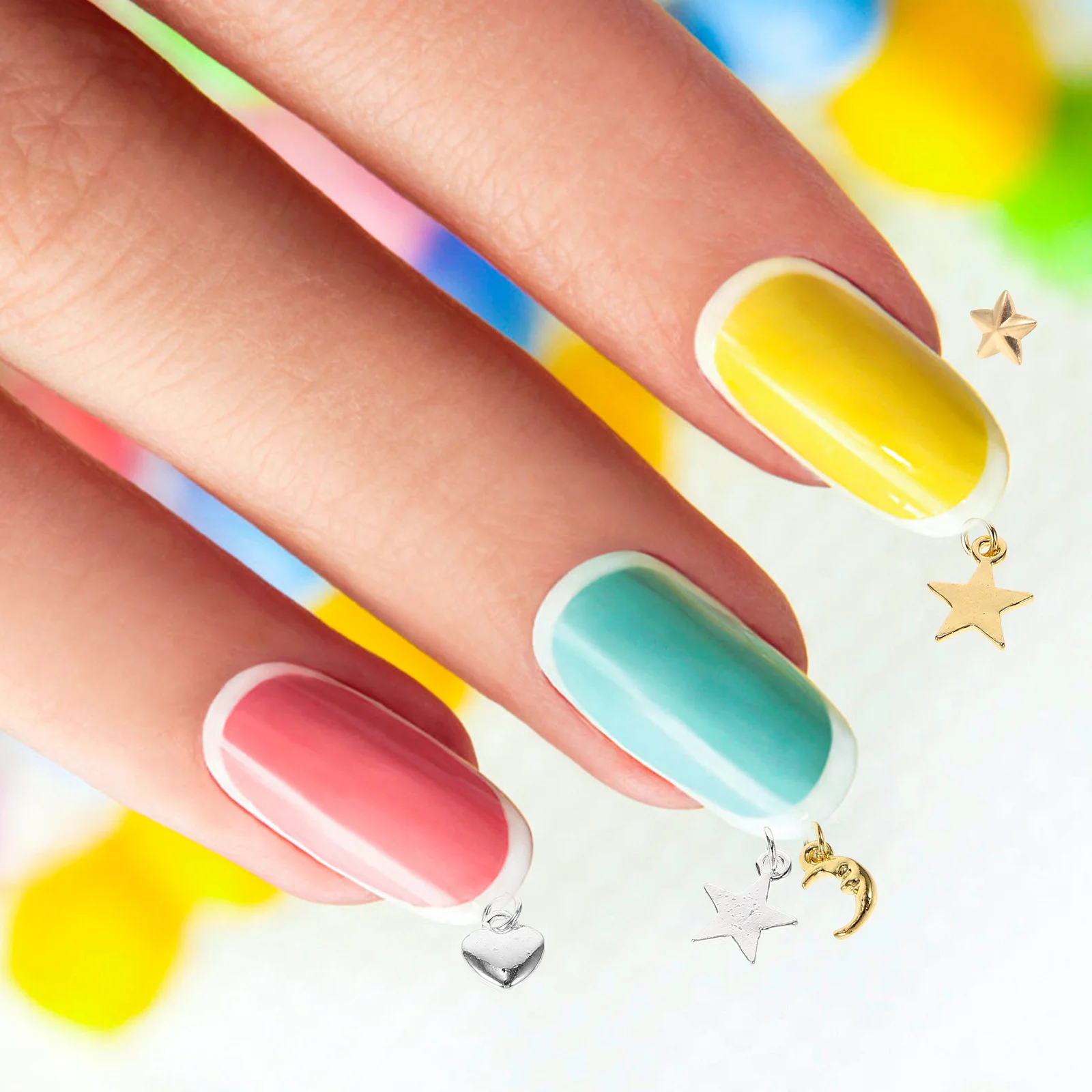 

Puncher Pendant Nail Ornament Decoration for Nails Decorations DIY Decors Hanging Charms Alloy Pendants