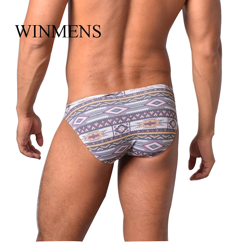 Calzoncillos con bolsa de pájaro volador para hombre adulto, ropa interior de algodón elástico, suspensorio Sexy para hombre, calzoncillos con temas chinos, cuerdas ajustadas