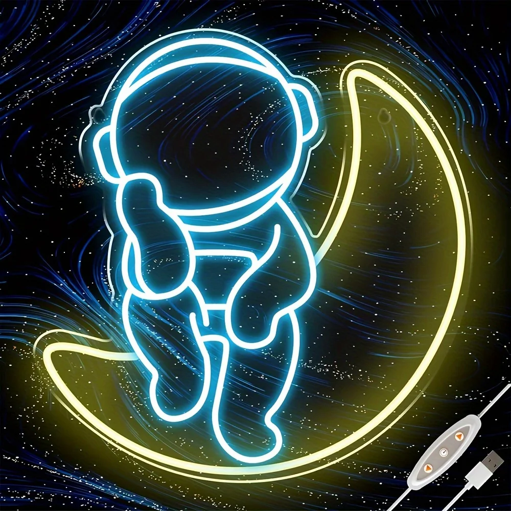 

The astronaut neon sign, suitable for hotels, living rooms, game halls, parties, bedrooms, multi-purpose lamps, USB powered