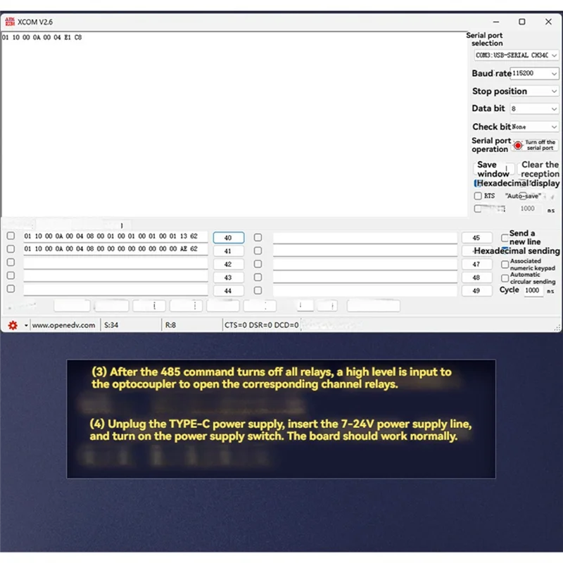 【CLEARANCE】ESP32 RS485 Modbus 4 Channel Relay Module 7-24V TYPE-C Built-In CH340 With WIFI Bluetooth Support Modbus