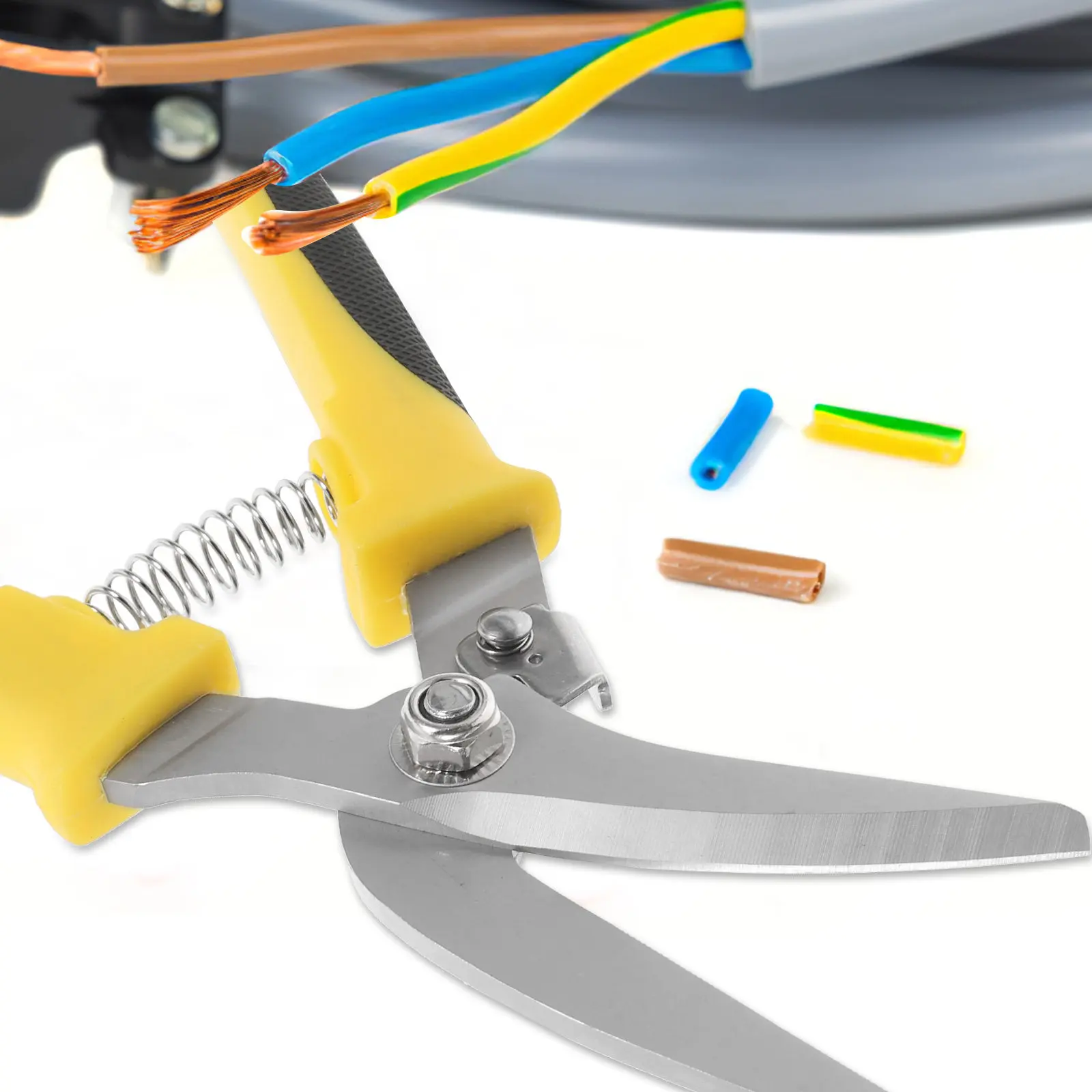 1Pcs Metal Sheet Cutter Iron Sheet Scissor Labor-Saving High Carbon Steel Safety Lock Anti-Skid Handle Shears Iron Scissor