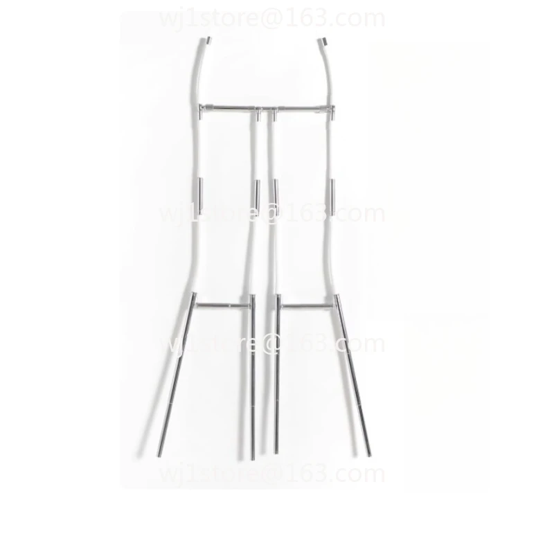 Four-bar multi-functional pants shooting modeling rack, clothing shooting props, invisible hanger pants rack